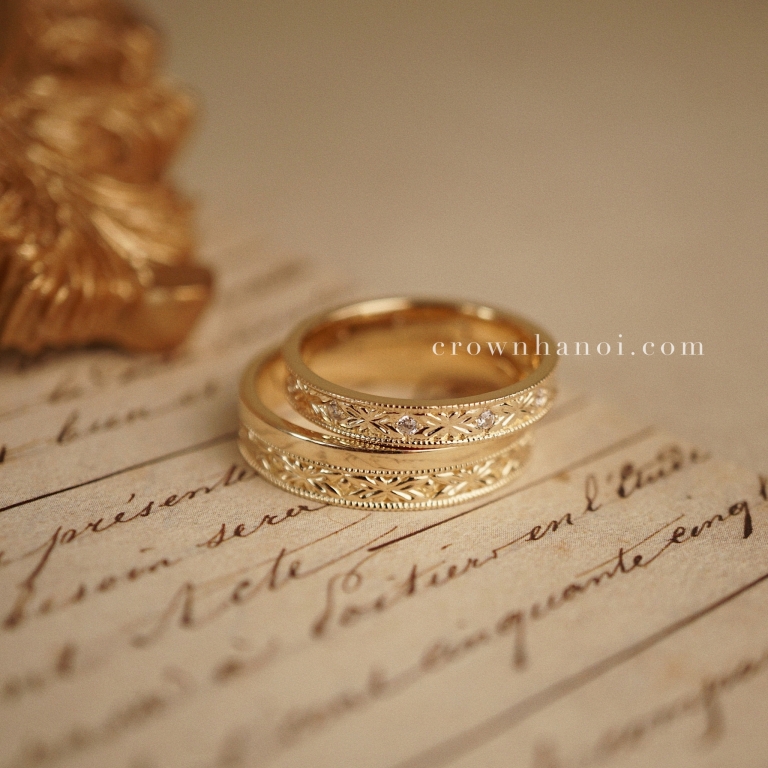 CARVE COUPLE BAND RING
