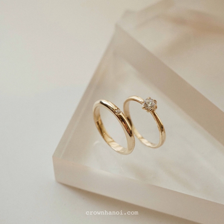 DAISY UNO RING & ROSEBUD RING