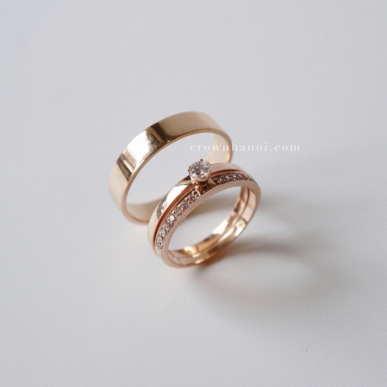 BAND RING 4.5MM & PUZZLE RING