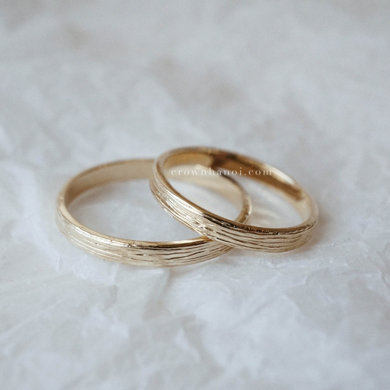 WOOD GRAIN COUPLE RING