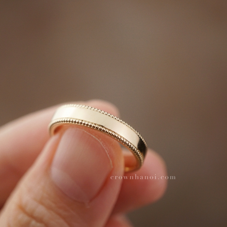 DOUBLE MILGRAIN RING - 3.5MM