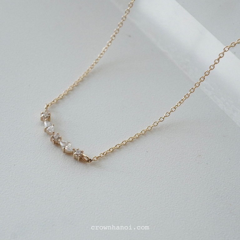 MARQUISE SMILEY NECKLACE