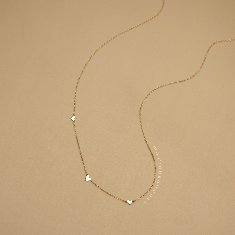 TRIPLE HEART NECKLACE