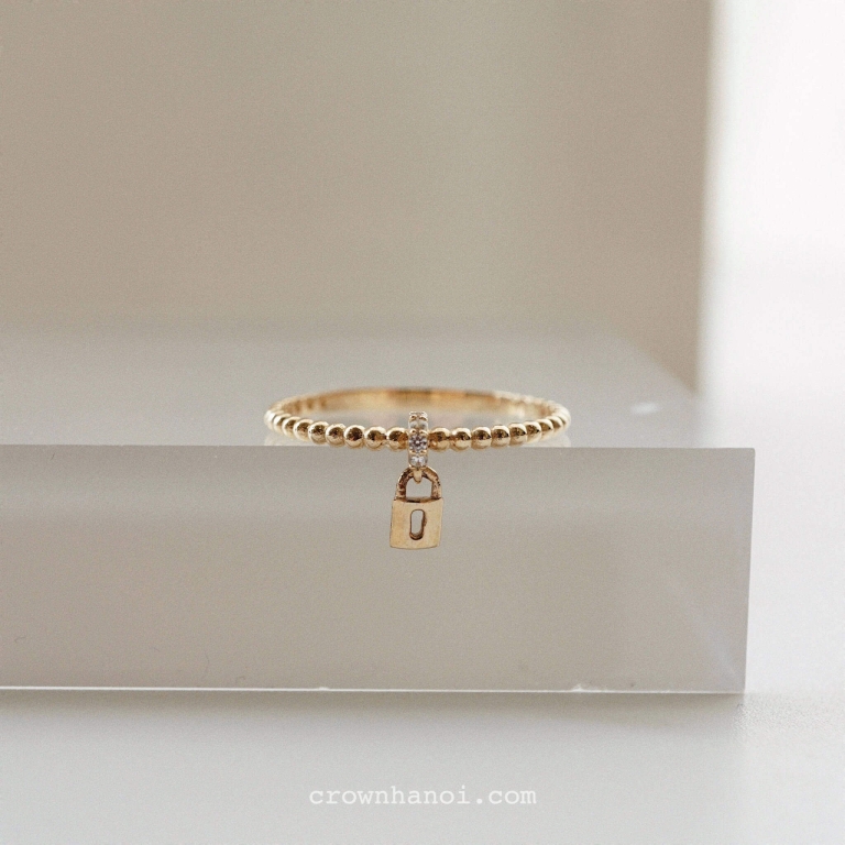 BEADED RING - DROP KEY