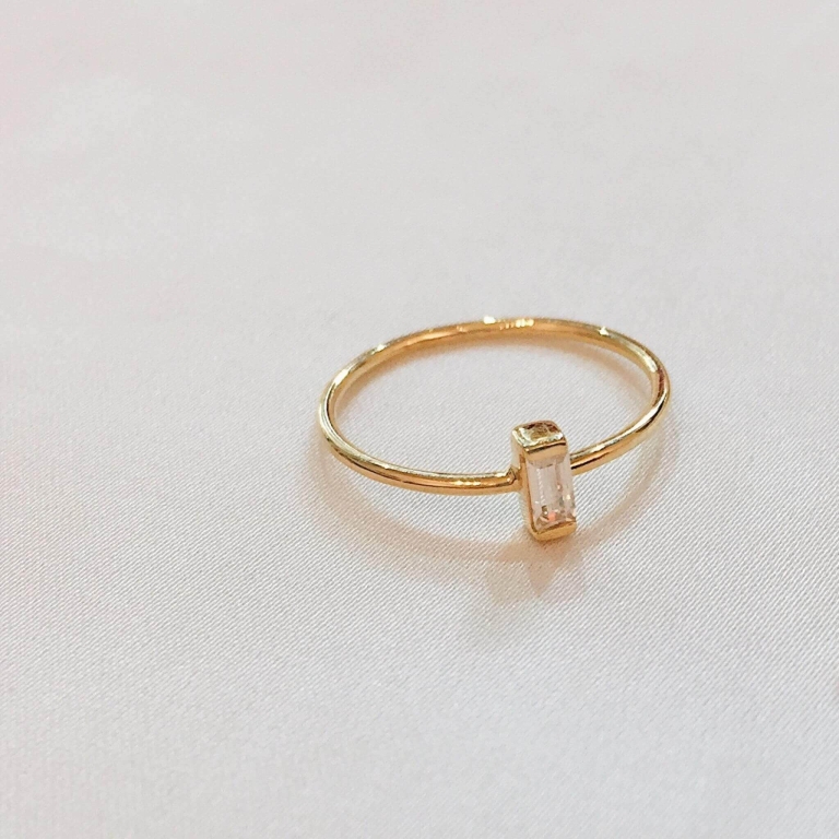 MINI RECTANGLE SKINNY RING