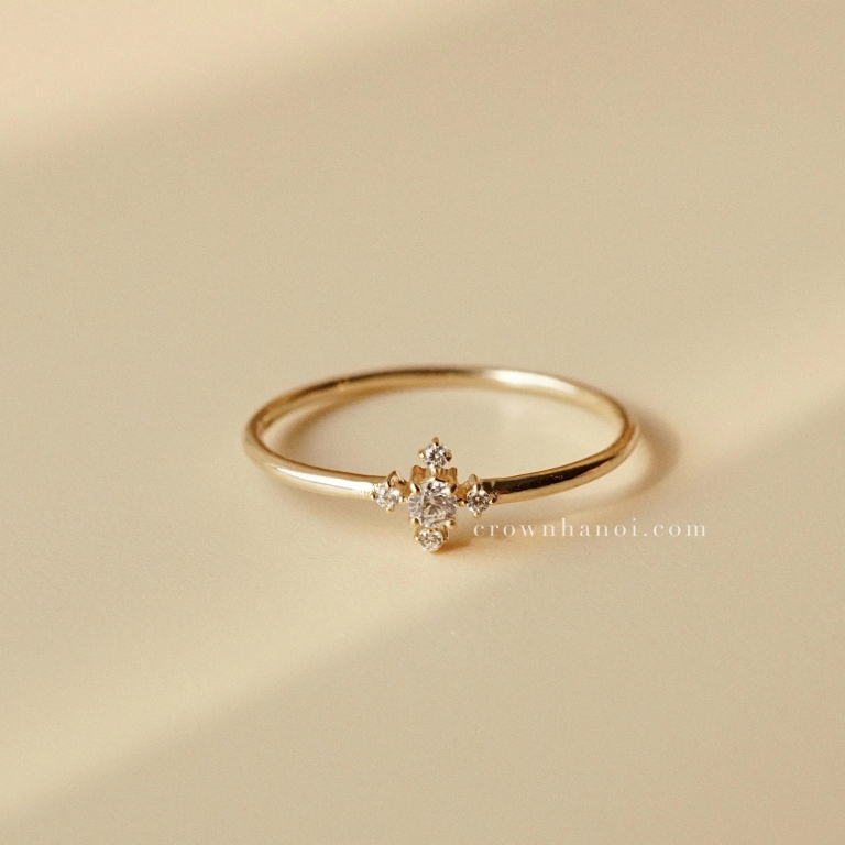 CROSS STONE RING