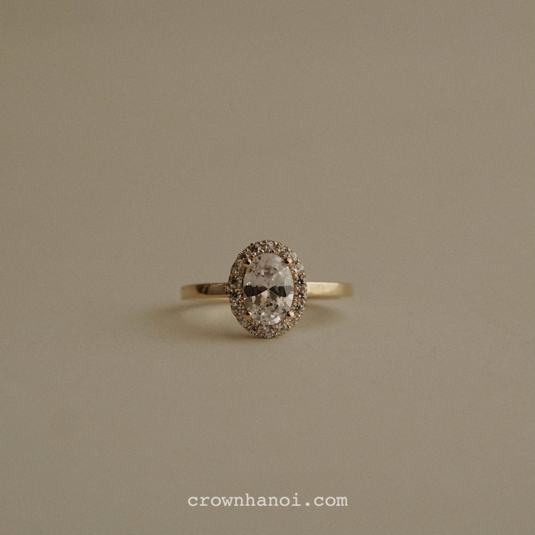 HALO OVAL RING