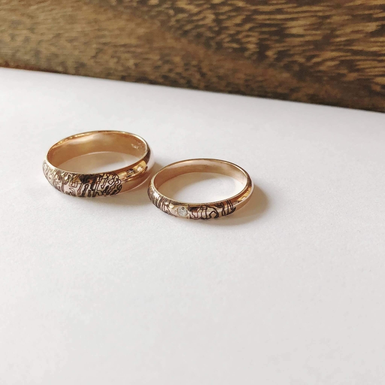 THICK D-SHAPE BAND RING - 3MM