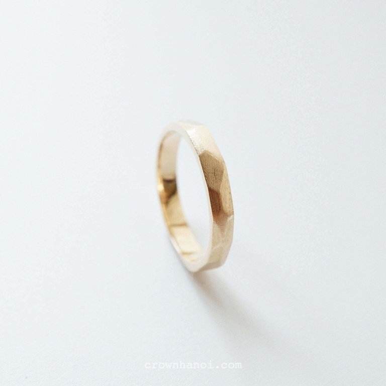 FACET BAND RING - 3.5MM