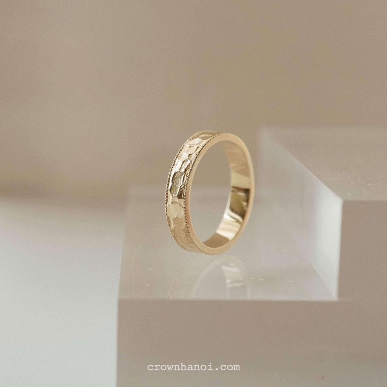 MULTIFACET DOUBLE MILGRAIN RING - WOMEN
