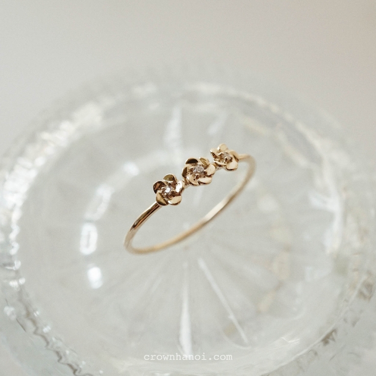 FLOWER BUSH SKINNY RING