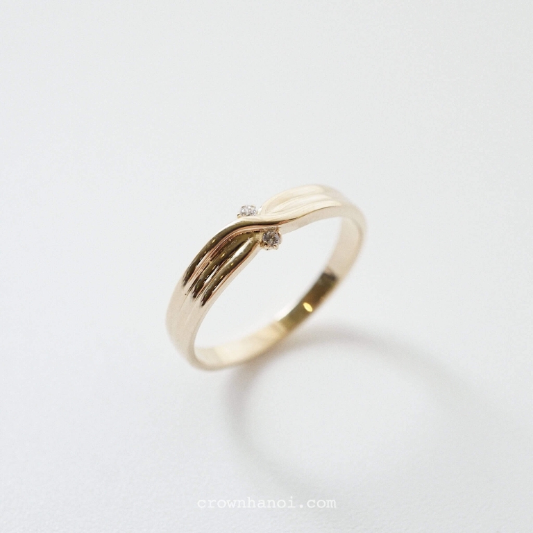 INTERTWINE DUO STONE RING