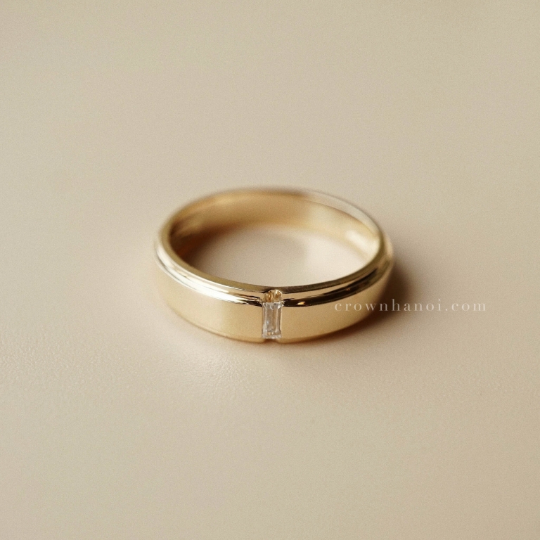 BAGUETTE BAND RING - MAN