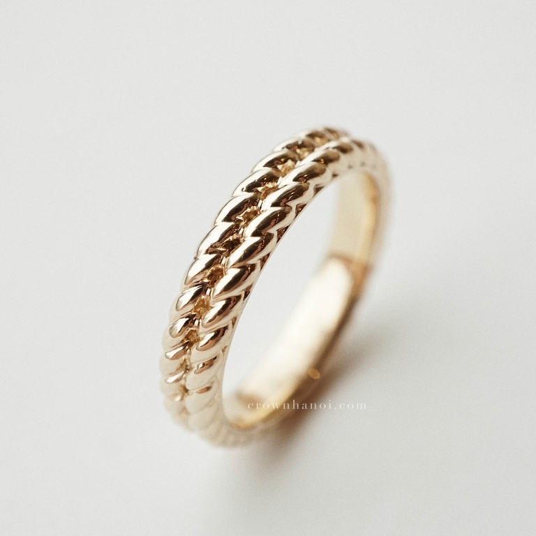 DUO ROPE BAND RING