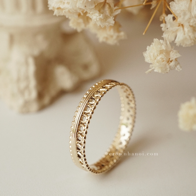 MILGRAIN GOTHIC RING - MAN