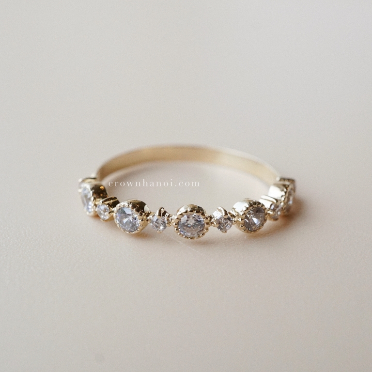 ROUND MILGRAIN ALTERNATING RING