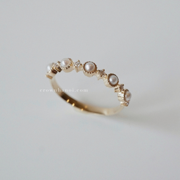 PEARL MILGRAIN ALTERNATING RING