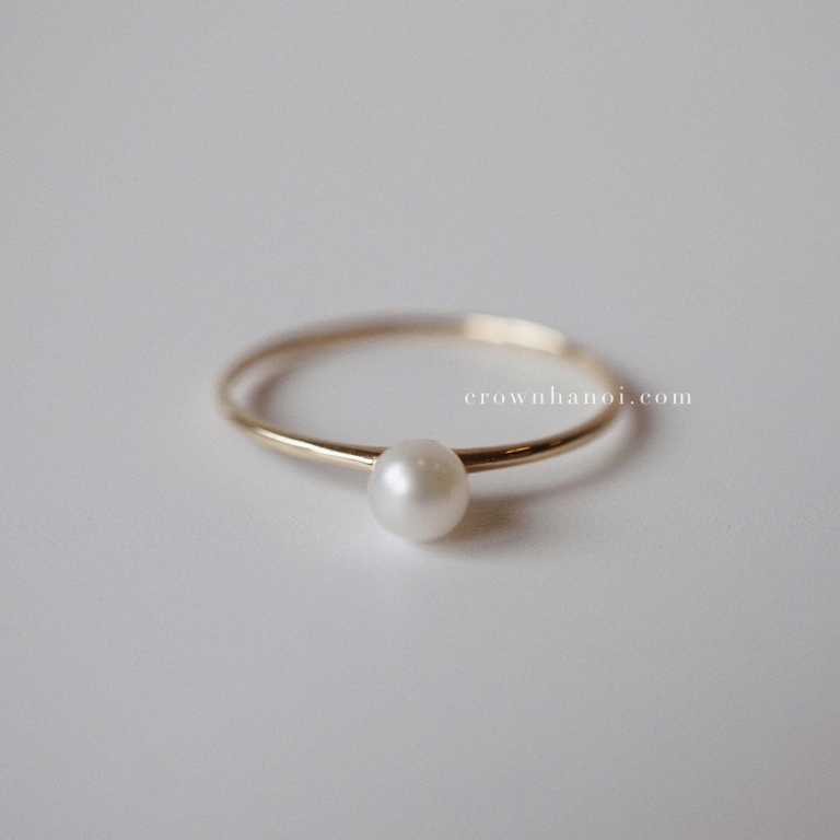 BASIC PEARL SKINNY RING