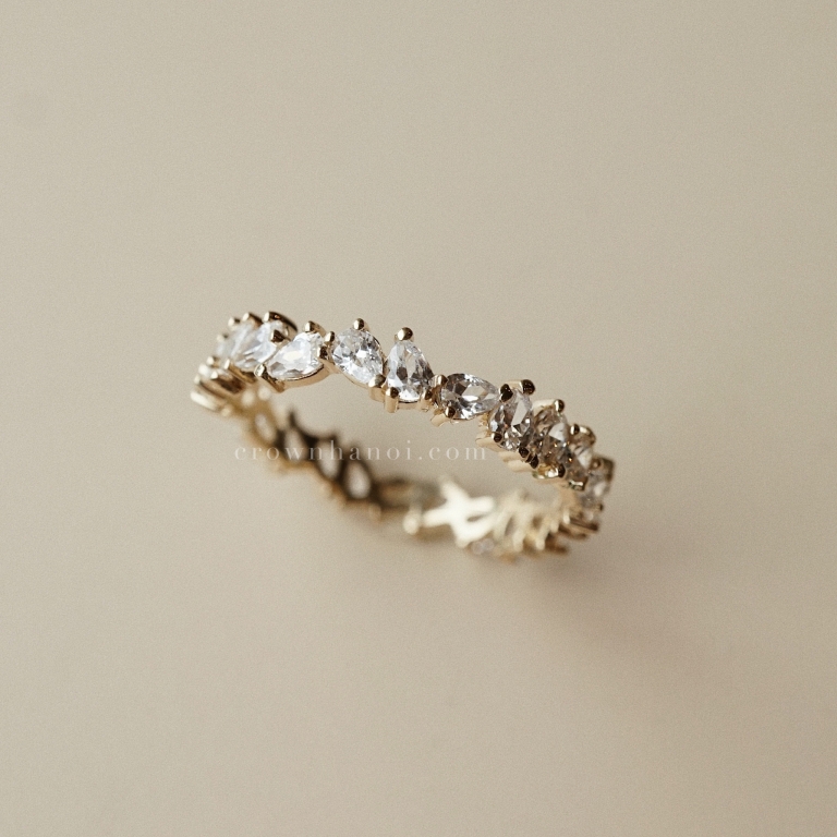 PEAR CUT ETERNITY RING