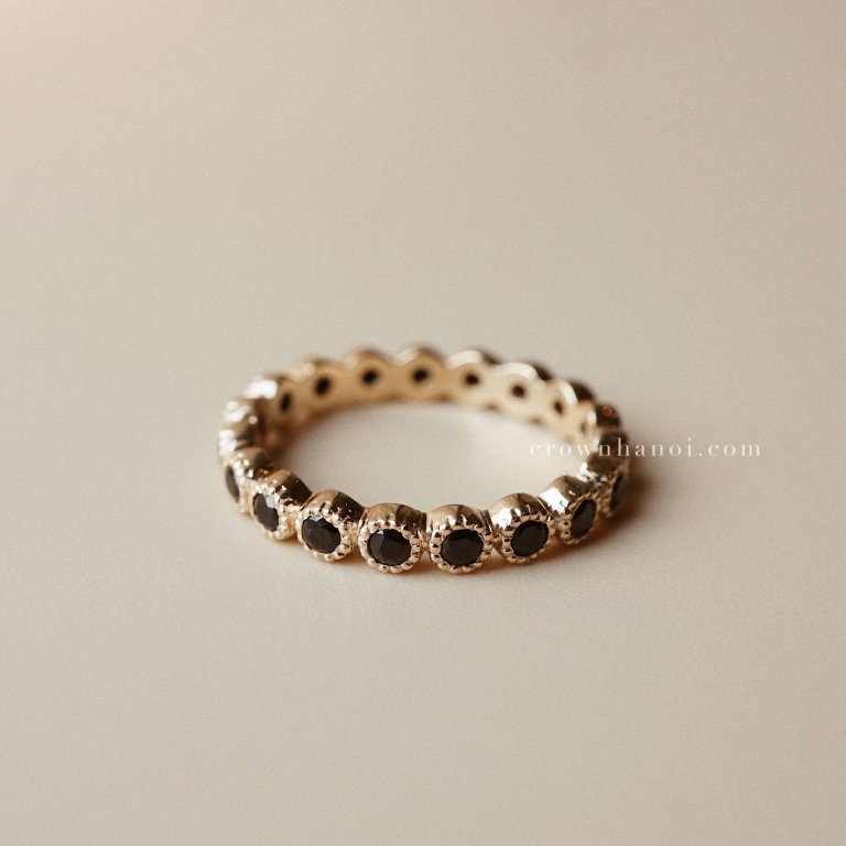 ROUND MILGRAIN ETERNITY RING