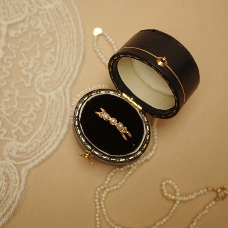 PETITE PEARL DUO RING