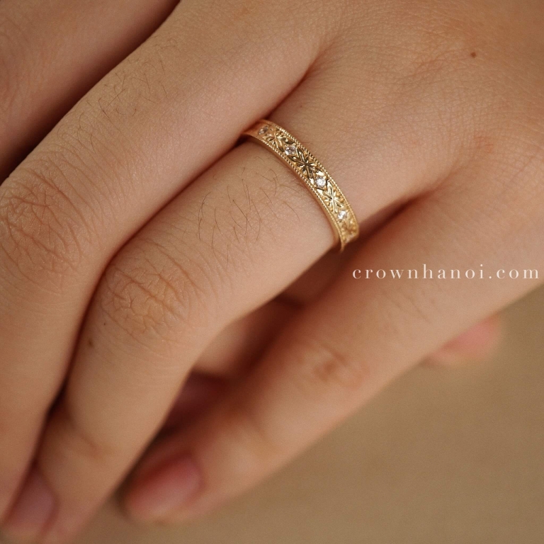 STONE CARVE BAND RING