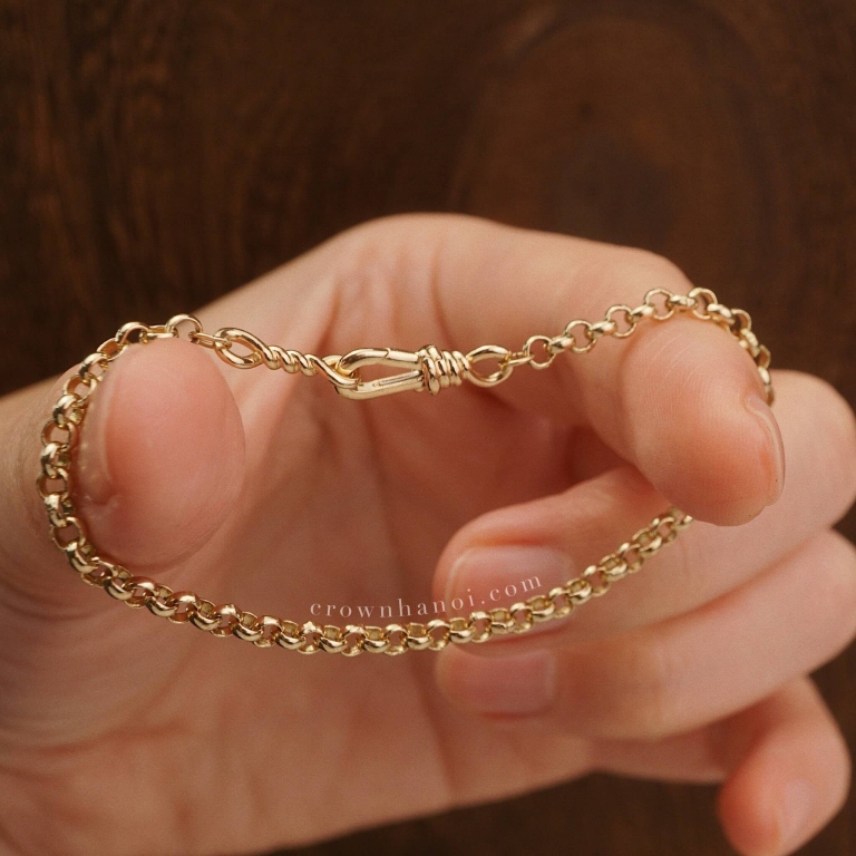 TWIST LOCK (14K) - ROLO BRACELET (9K)